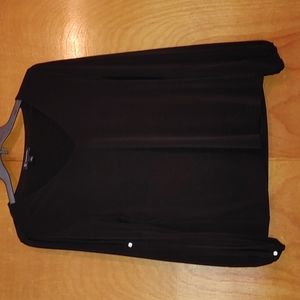 Women's INC International Concepts Black Blouse; size Large